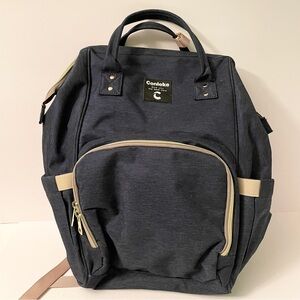 Conleke Navy Blue Diaper Bag Backpack Multi-Pocket Travel Bag